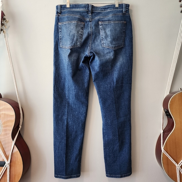 Eileen Fisher Organic Cotton Stretch Boyfriend Jeans - Picture 3 of 5